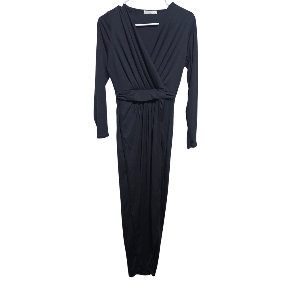 Elegant Black Long Sleeve Dress